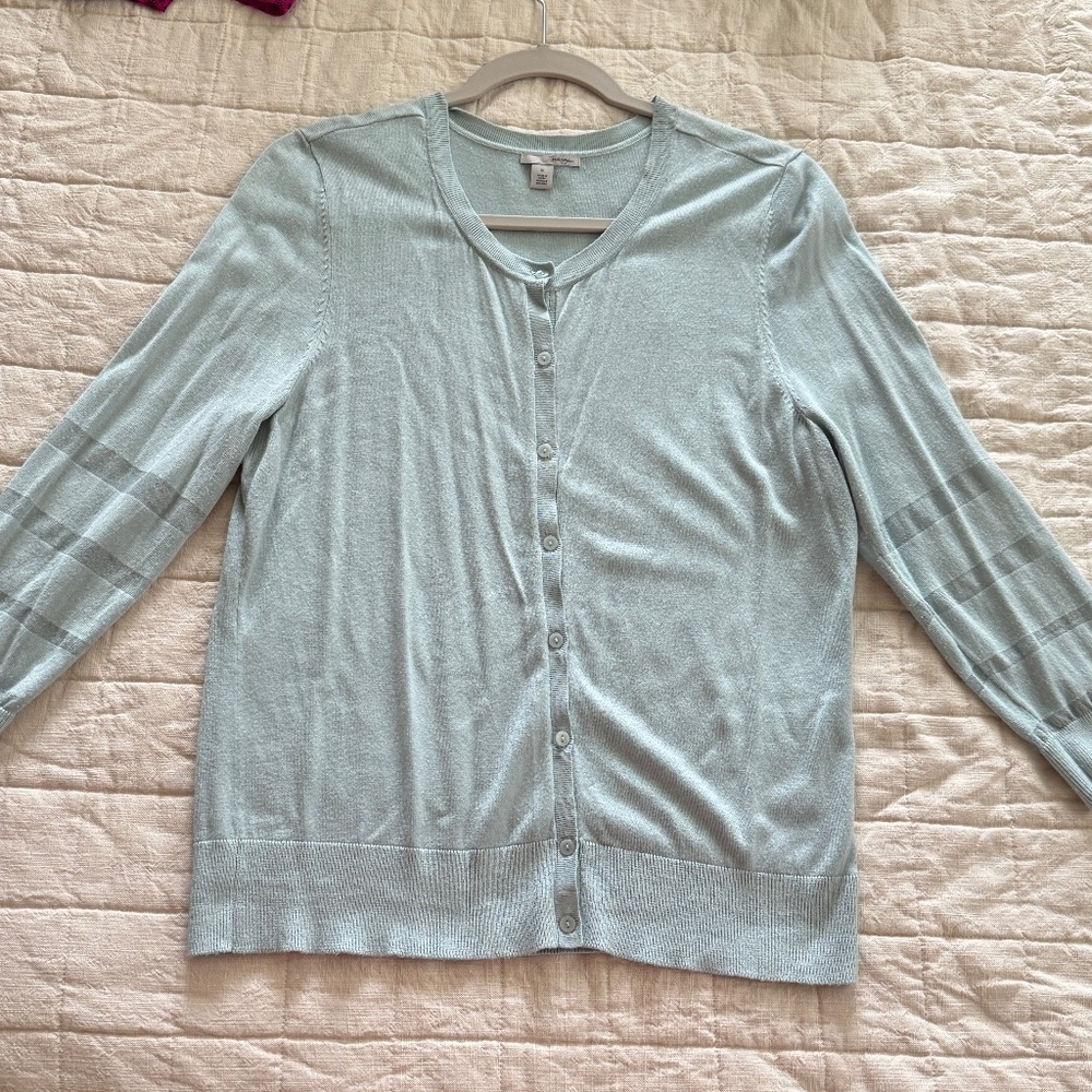 Halogen Spring Light Green Cardigan Size XL